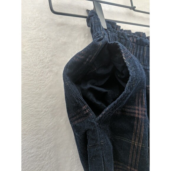 Madewell Corduroy Windowpane Pattern Pull On Wide Leg Trendy Pants Women's XXS - Picture 4 of 9